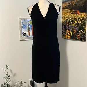 Max Mara Sleeveless Black Sheath Dress
